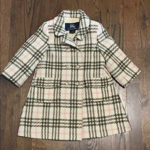 Authentic Burberry Kids Wool Pea Coat